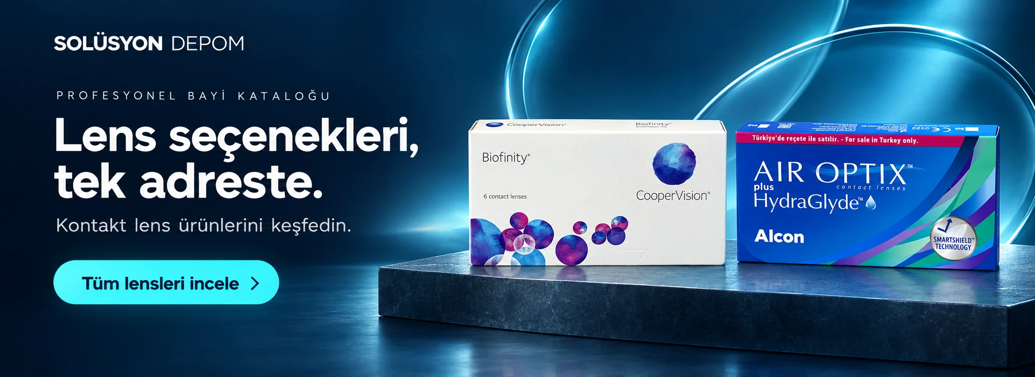 Biofinity ve Air Optix dahil tüm kontakt lensleri incele